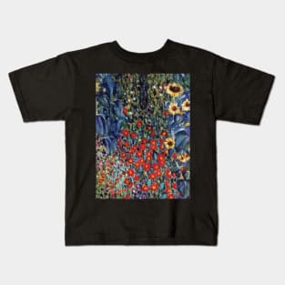 Flowers - Gustav Klimt Kids T-Shirt